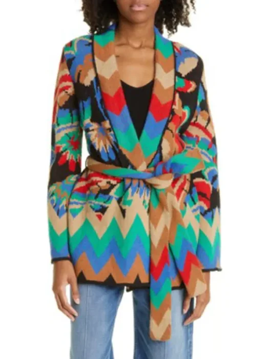 The Burbs S1 Keke Palmer Multicolor Chevron Cardigan