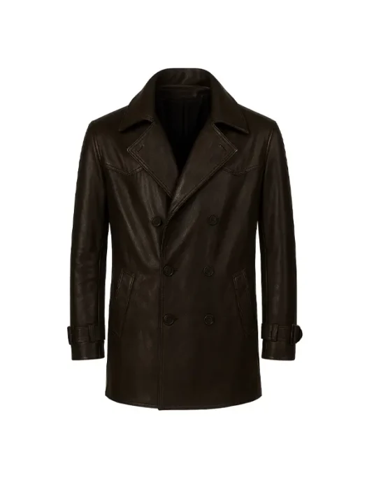 The Family Plan 2 Harry Leather Coat