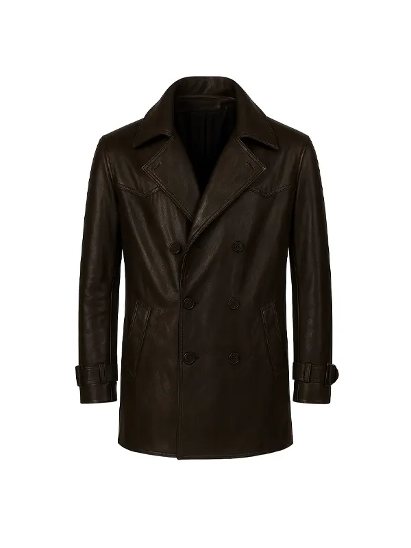 The Family Plan 2 Harry Leather Coat