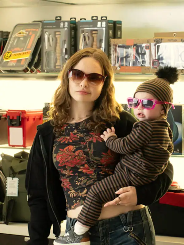 The Family Plan Nina Morgan Hooded Black Jacket