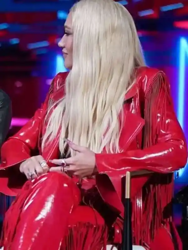 The Voice S26 Gwen Stefani Red Fringe Blazer