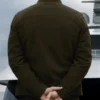 The Woman in Cabin 10 Guy Pearce Green Cotton Jacket Back