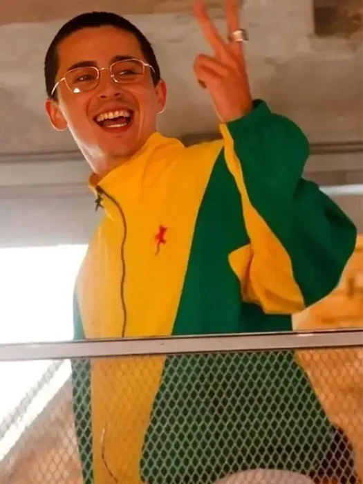 Timothée Chalame Yellow & Green Marty Supreme Jacket