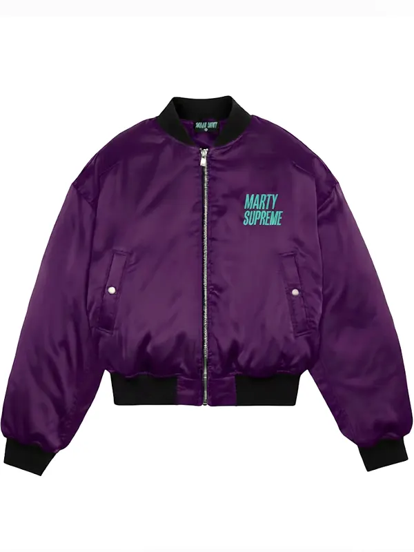 Timothée Chalamet Marty-Supreme Purple Bomber Jacket
