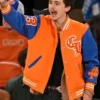 Timothee Chalamet Orange Varsity Jacket