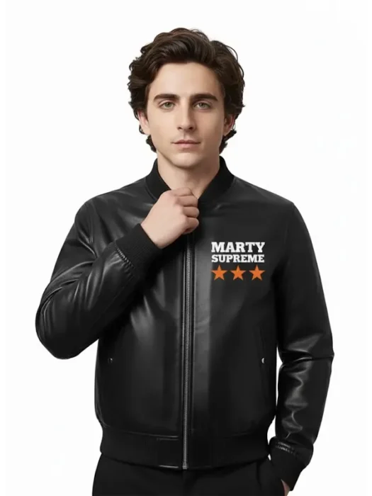 Timothee Marty Supreme Black Bomber Jacket
