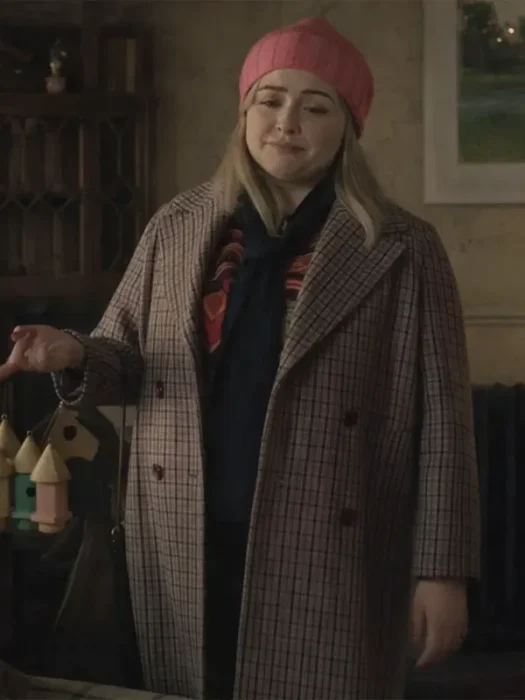 Twelve Dates ‘Til Christmas S01 Mae Whitman Plaid Coat