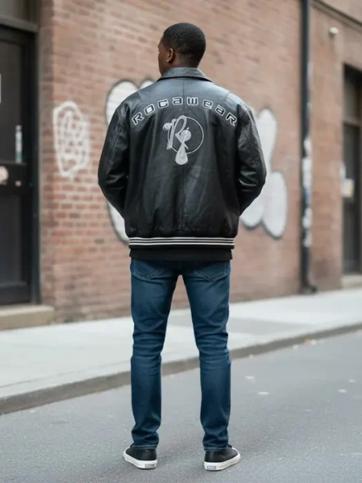 Vintage Rocawear Leather Jacket Back