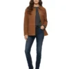 Womens Brown Suede Leather Jacket