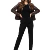 Womens Dark Brown Leather Jacket