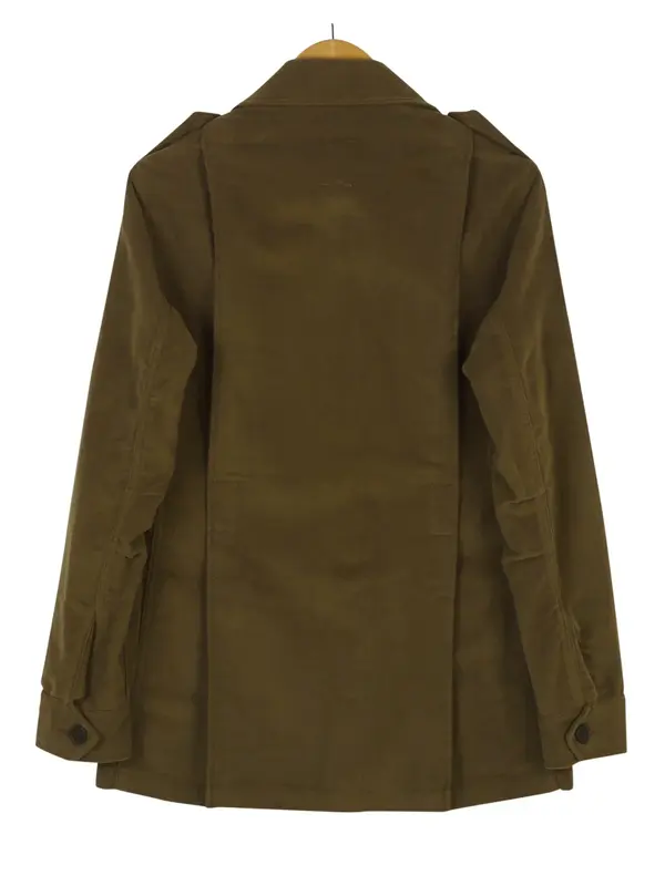 Womens Moleskin Field Olive Jacket back