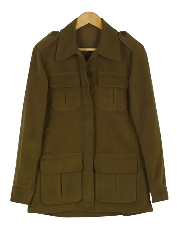 Womens Moleskin Field Olive Jacket