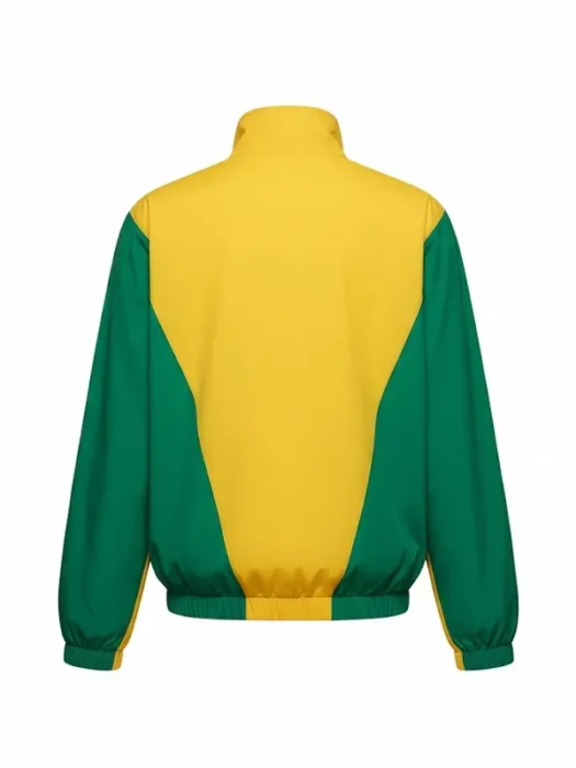 Yellow and Green Marty Supreme Timothée Chalame Jacket Back