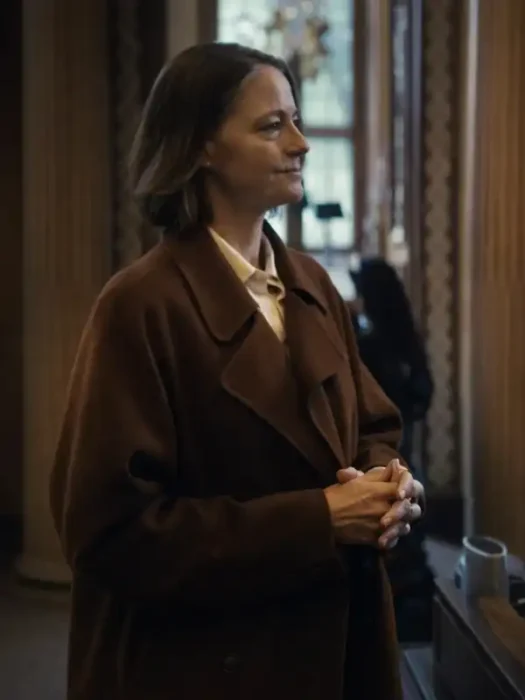 A Private Life Jodie Foster Brown Wool Coat