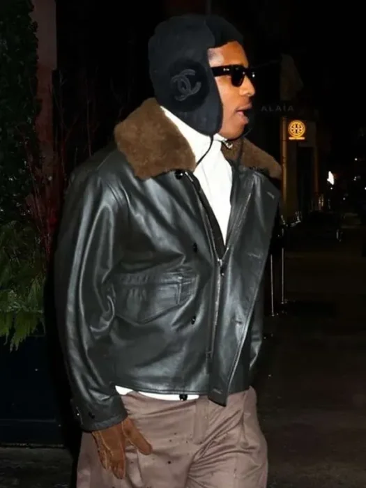 ASAP Rocky NYC 2026 Shearling Leather Jacket