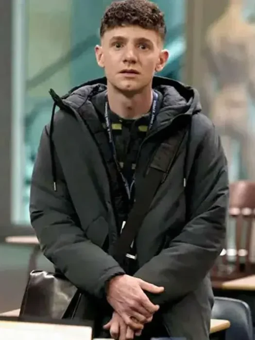 Abbott Elementary Chris Perfetti Grey Hooded Jacket