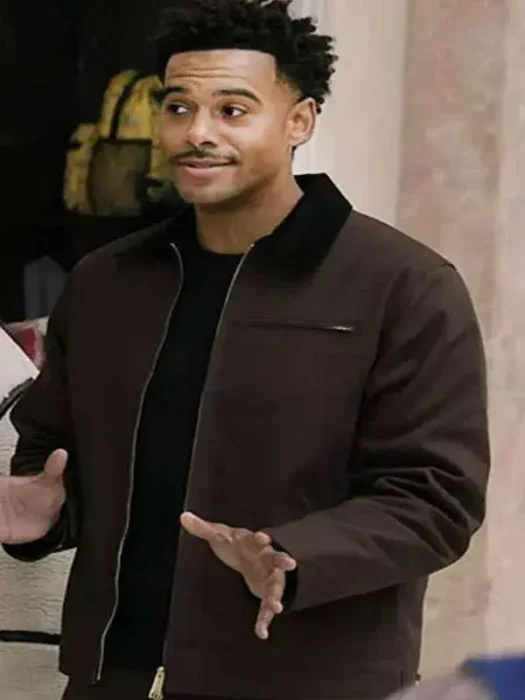 Abbott Elementary Zack Fox Brown Jacket