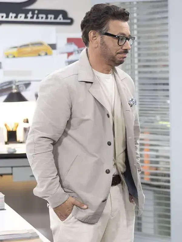 Al Madrigal Shifting Gears Grey Cotton Jacket