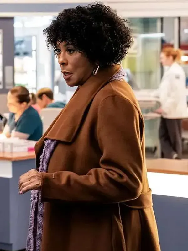 Angela E. Gibbs Chicago Med Brown Coat