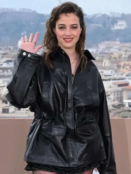 Beatrice Grannò Leather Black Jacket