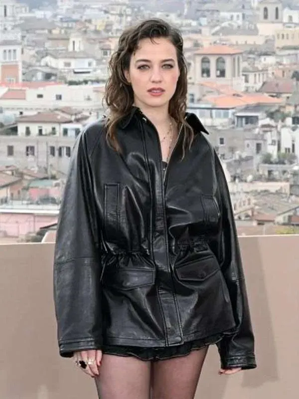 Beatrice Grannò Leather Jacket Black