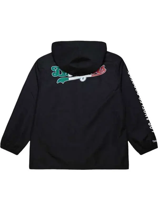 Black Dodgers Coach Jacket Back