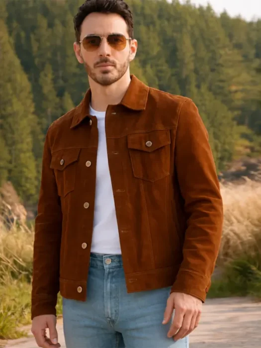 Camp Rock 3 Kevin Jonas Suede Brown Jacket