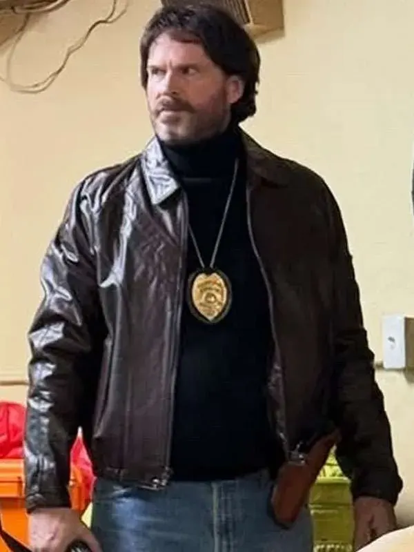 Cary Elwes Dead Man’s Wire Brown Leather Jacket