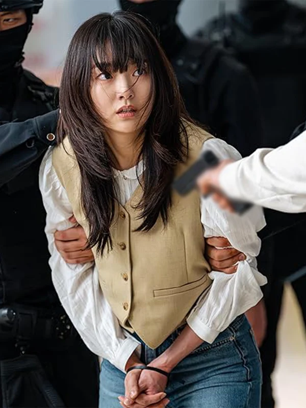 Cashero Kim Hye-Jun Kim Beige Vest