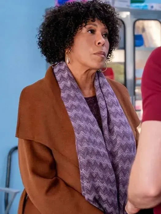 Chicago Med Angela E. Gibbs Brown Coat
