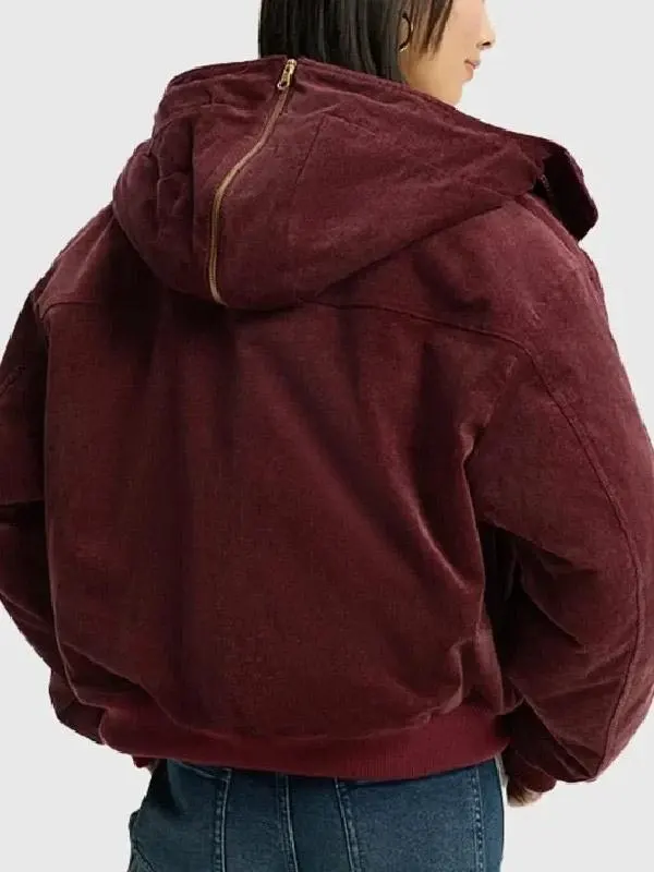 Chinese New Year 2026 Maroon Padded Jacket back