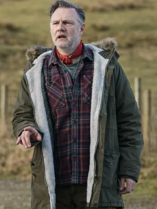 David Morrissey Daddy Issues Green Jacket