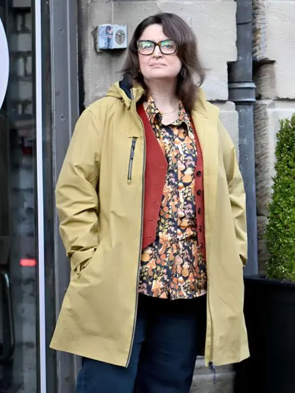 Elena Ravenscroft Run Away Hooded Yellow Coat