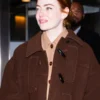 Emma_Stone_Brown_Wool_Coat