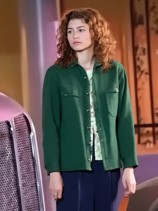 Euphoria Rue Bennett Green Jacket