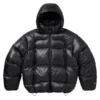 Featherweight Down Puffer Black Hooded Jacket