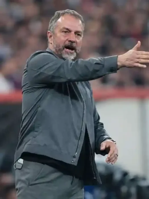 Hansi Flick Grey Cotton Jacket