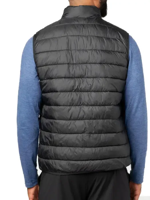 Industry Robert Spearing Black Puffer Vest Back