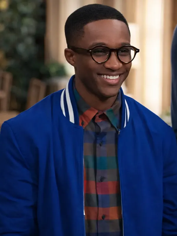 Jermaine Harris Joe’s College Road Trip Blue Varsity Jacket