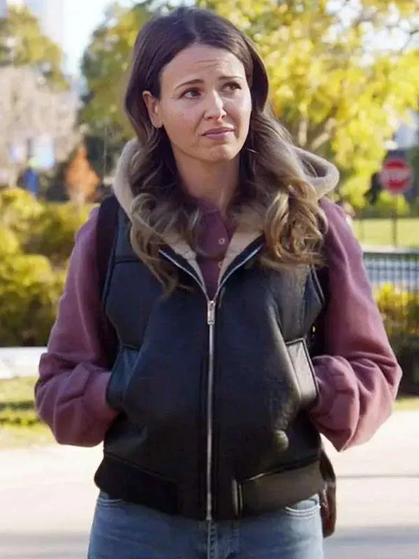 Jocelyn Hudon Chicago Fire Leather Vest