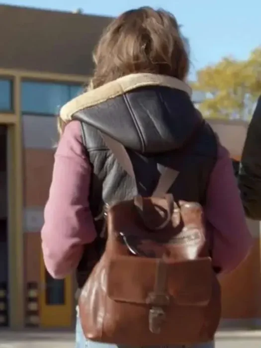 Jocelyn Hudon Chicago Fire S14 Leather Vest Back