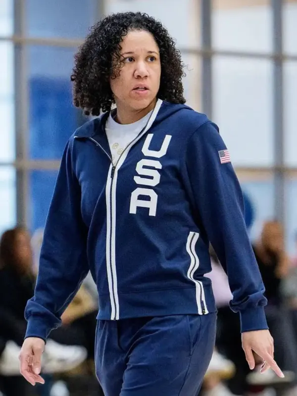 Kara Lawson Basketball USA Team Blue Jacket
