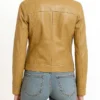 Kill Bill Vol. 1 The Bride Brown Leather Jacket back