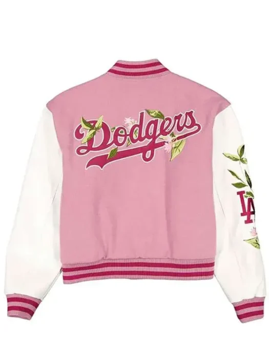 LA Dodgers Dark Floral Jacket Back