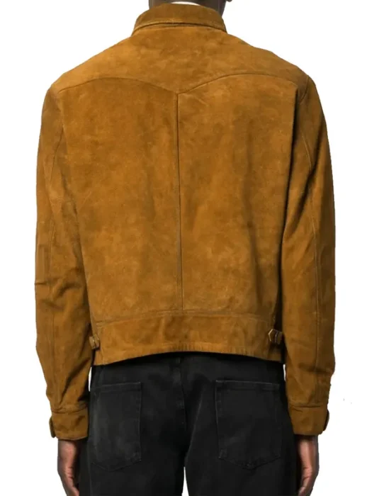 Landman S02 Guy Burnet Brown Jacket Back