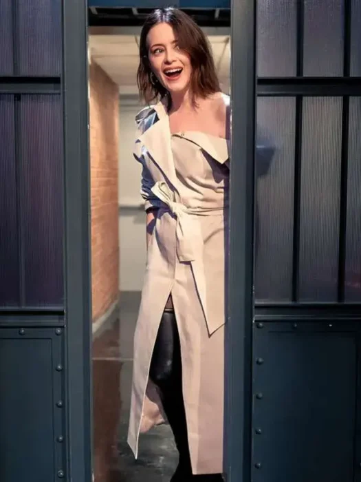 Late Night With Seth Meyers S13 Claire Foy Trench Coat