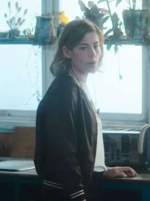 Lillian Vandenberg Dear Life Brown Bomber Jacket