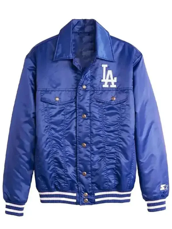 Los Angeles Dodgers Blue Satin Jacket