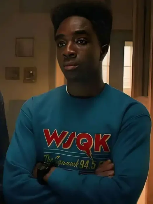 Lucas Sinclair Stranger Things Blue Sweatshirt