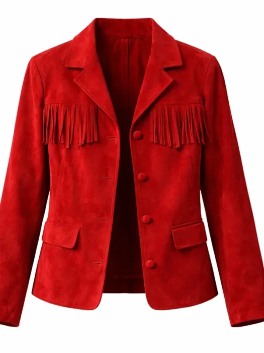 Margo’s Got Money Troubles Elle Fanning Red Jacket